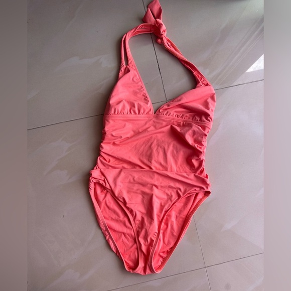 La Blanca One Piece Swimsuit - Size L orange summer pool sun - Picture 14 of 16